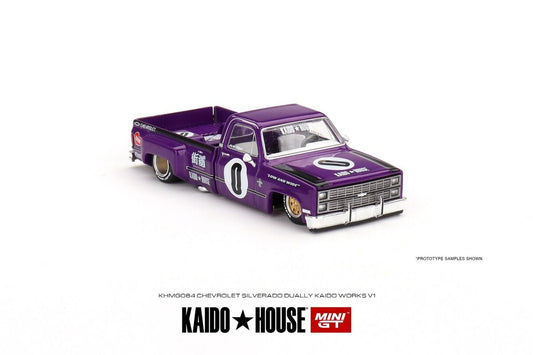 Chevrolet Silverado Dually KAIDO V1 Purple - KHMG084 KAIDO HOUSE MINI GT