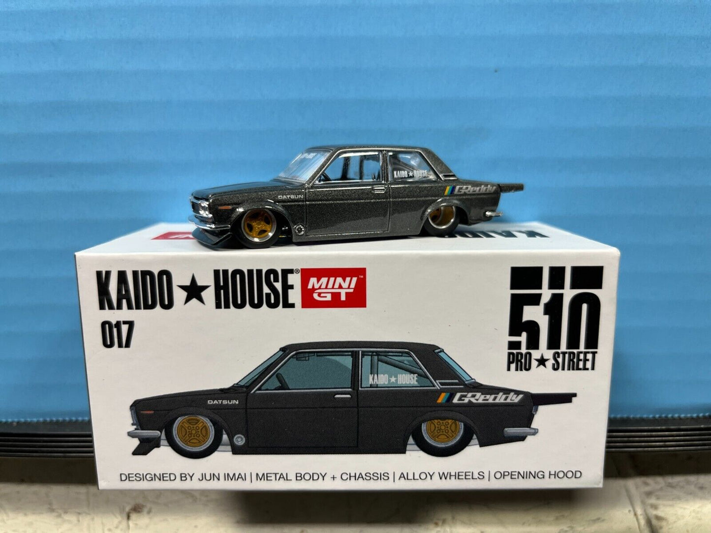 KHMG017 1/64 DATSUN 510 PRO STREET KAIDO HOUSE MINI GT