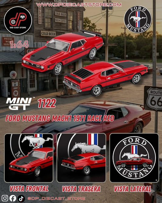MGT01122 FORD MUSTANG MACH1 1971 RACE RED