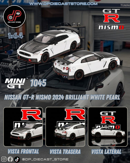 MGT01045 NISSAN GT-R NISMO 2024 BRILLIANT WHITE PEARL