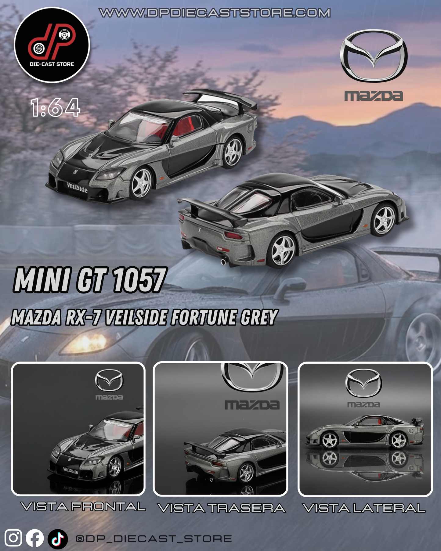 MGT01057 MAZDA RX-7 VEILSIDE FORTUNE GREY
