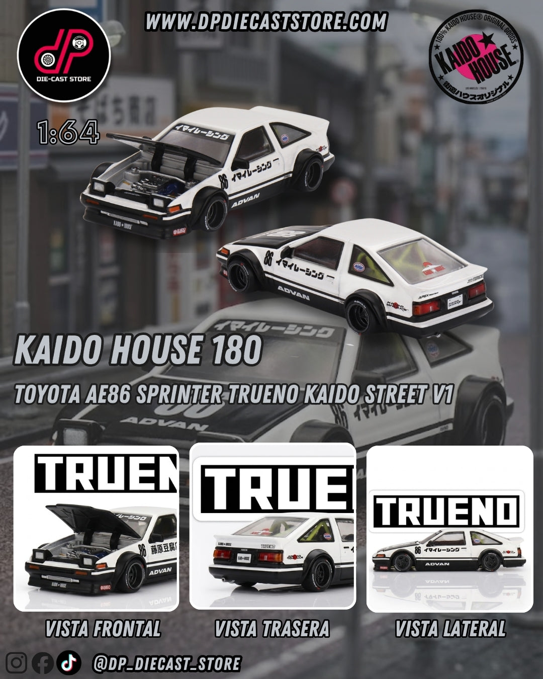 KHMG180 TOYOTA AE86 SPRINTER TRUENO KAIDO STREET V1