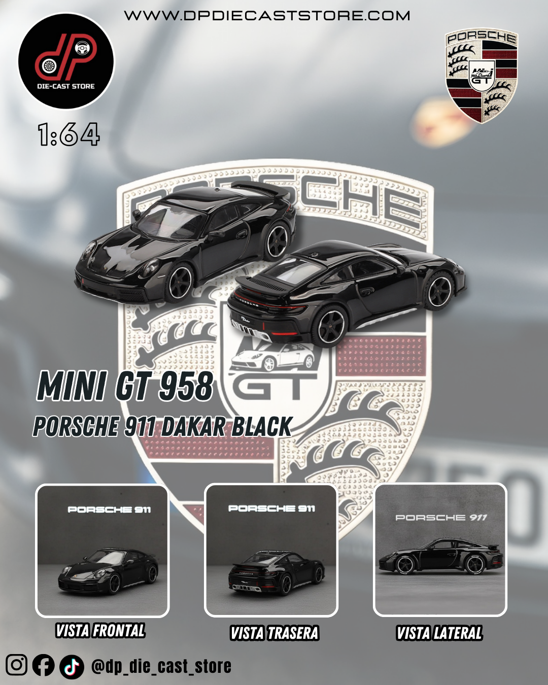 MGT00958 PORSCHE 911 DAKAR BLACK