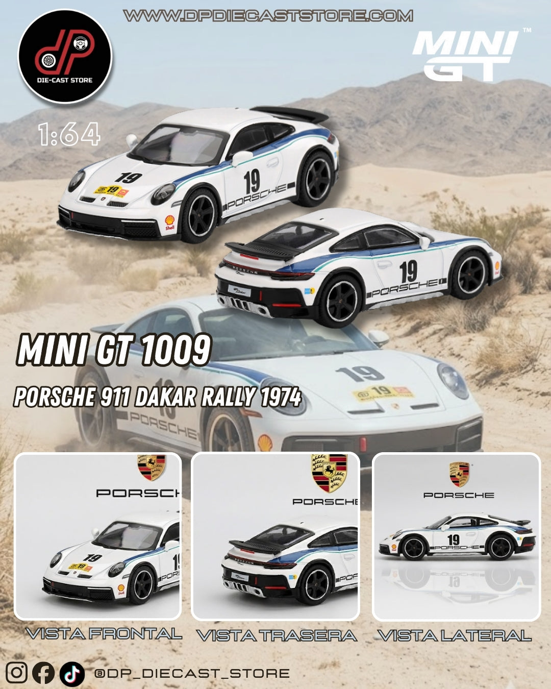 MGT01009 PORSCHE 911 DAKAR RALLY 1974