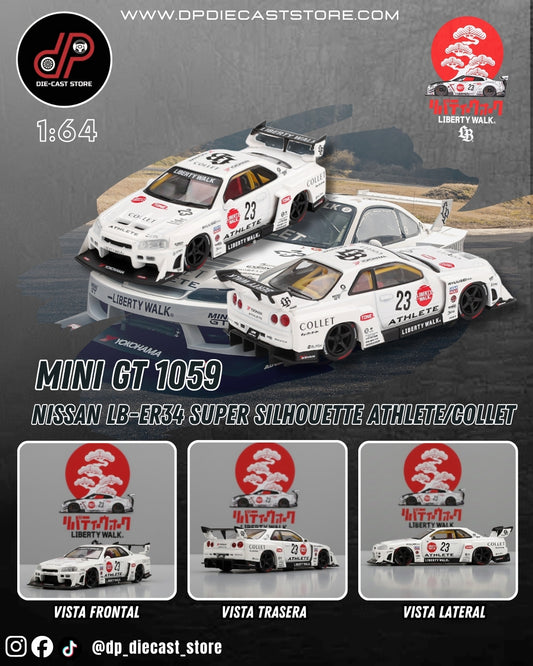 MGT01059 NISSAN LB-ER34 SUPER SILHOUETTE ATHLETE/COLLET