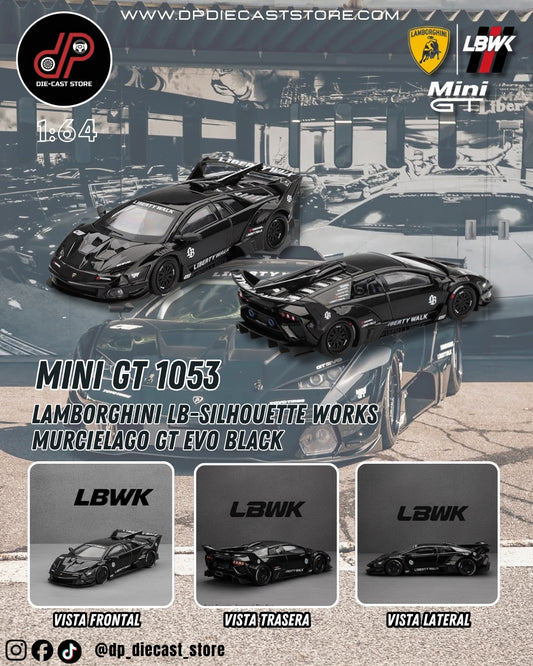 MGT01053 LAMBORGHINI LB-SILHOUETTE WORKS MURCIELAGO GT EVO BLACK