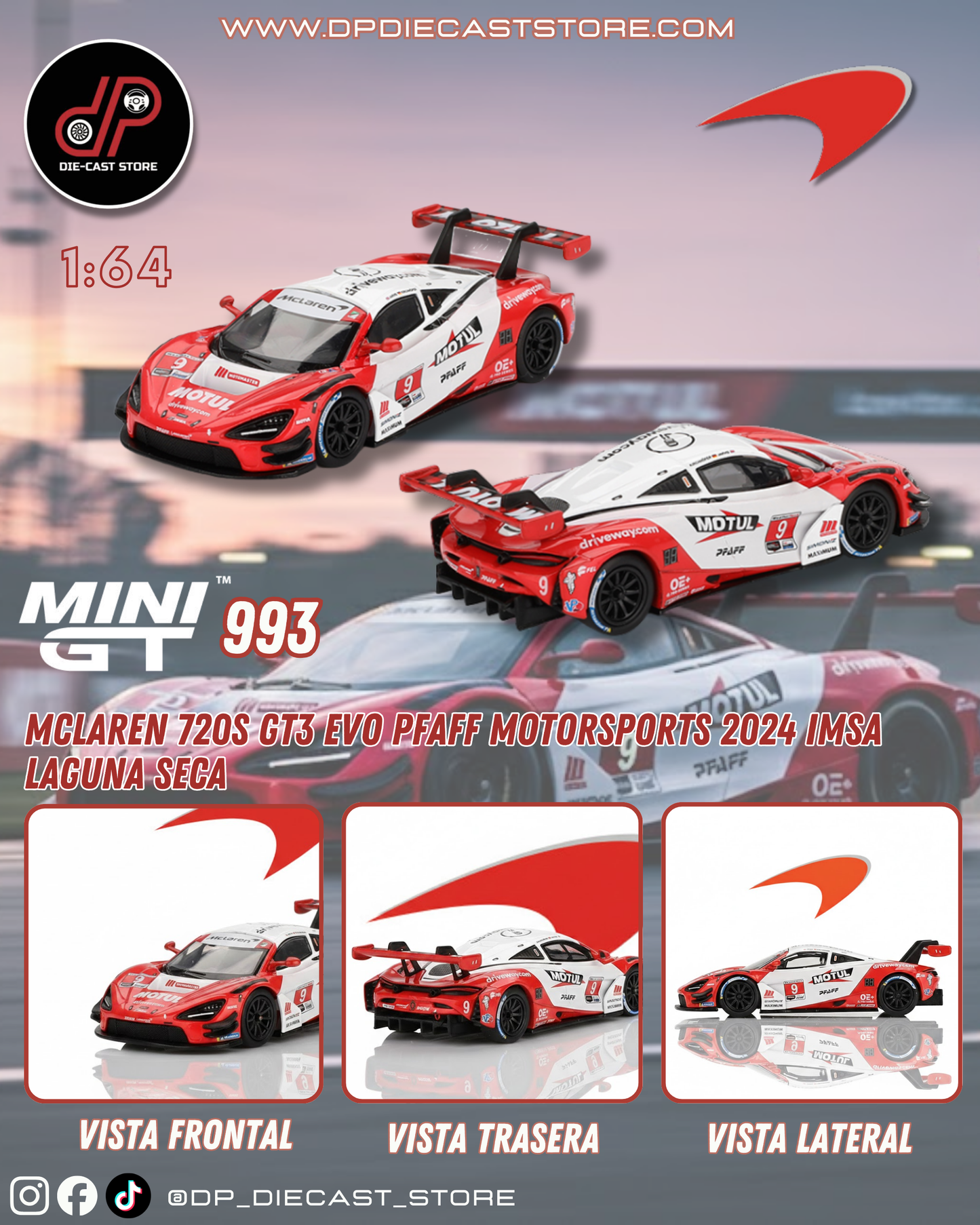 MGT00993 MCLAREN 720S GT3 EVO PFAFF MOTORSPORTS 2024 IMSA LAGUNA SECA